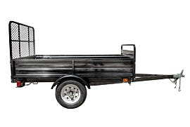 4.5 ft. x 7.5 ft. Single Axle Utility Trailer with Drive-Up Gate